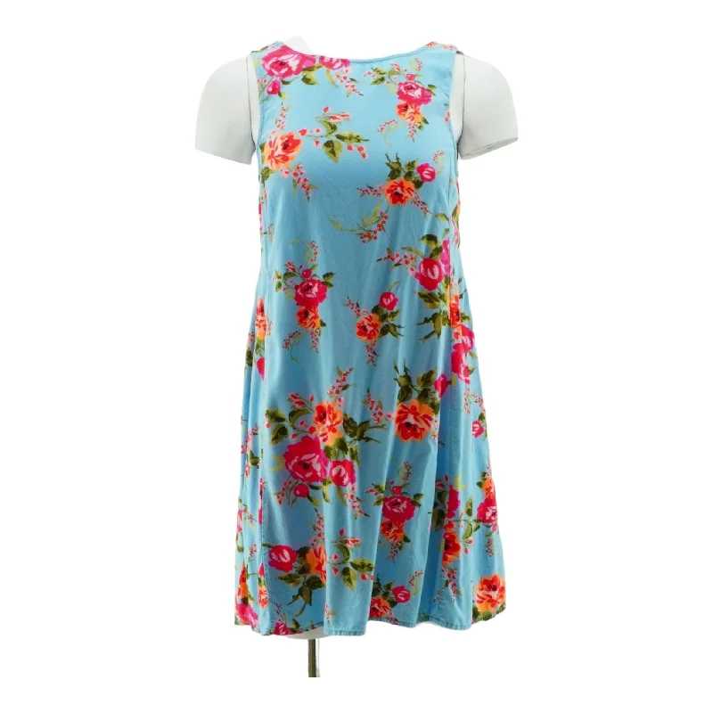 Blue Floral Midi Dress Fashionable Wide Leg Midi Dress