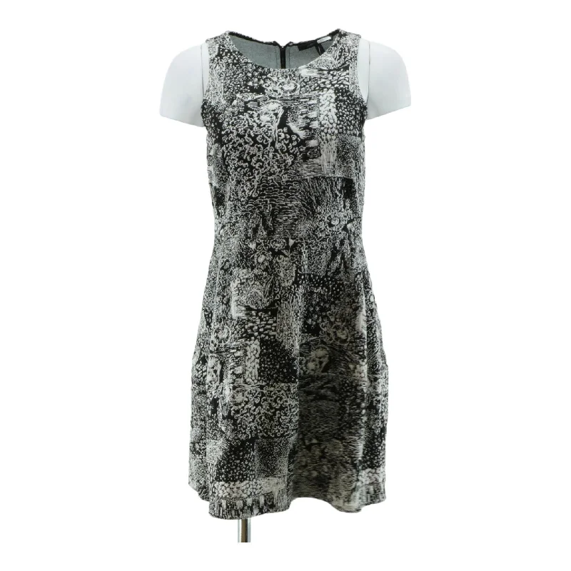 Gray Graphic Midi Dress Trendy Long Sleeve Midi Dress