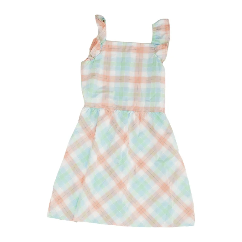 Multi Plaid Midi Dress Stylish Wraparound Midi Dress