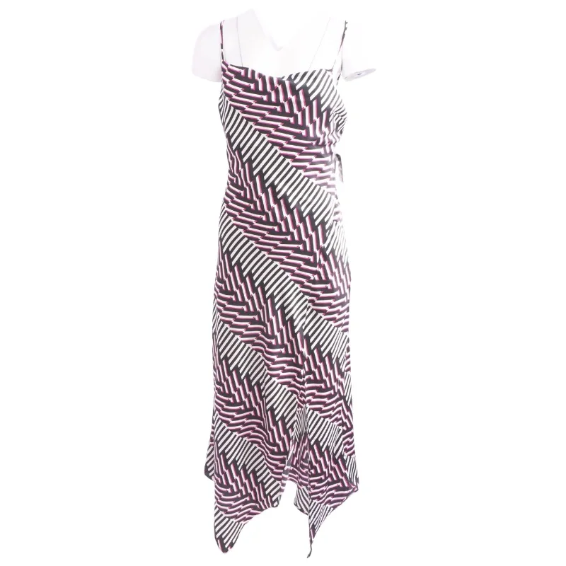 Multi Striped Midi Dress Fashionable Skater Midi Dress