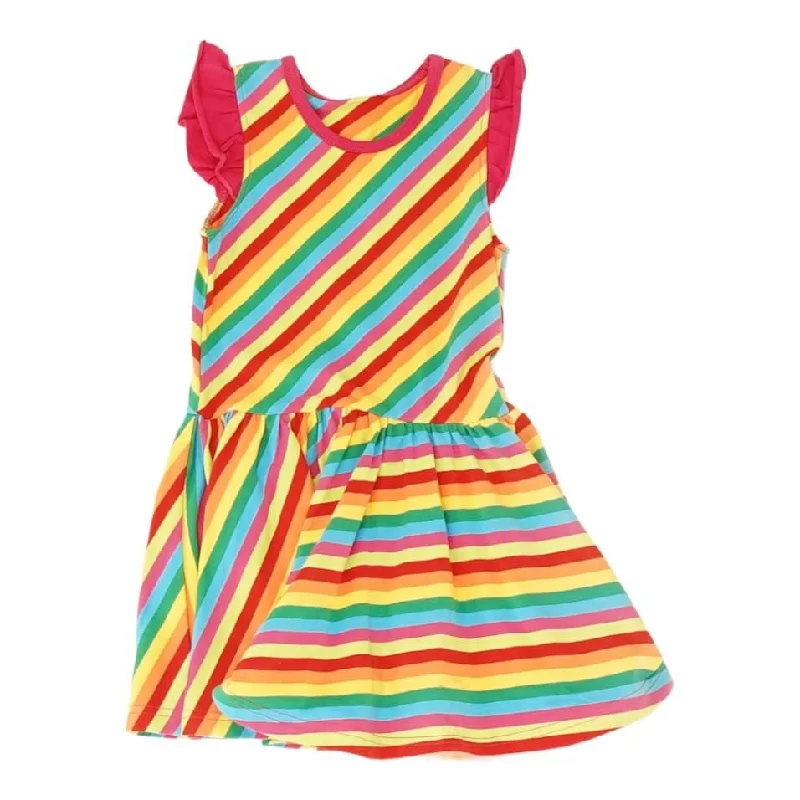 Multi Striped Midi Dress Stylish Striped Midi Dress