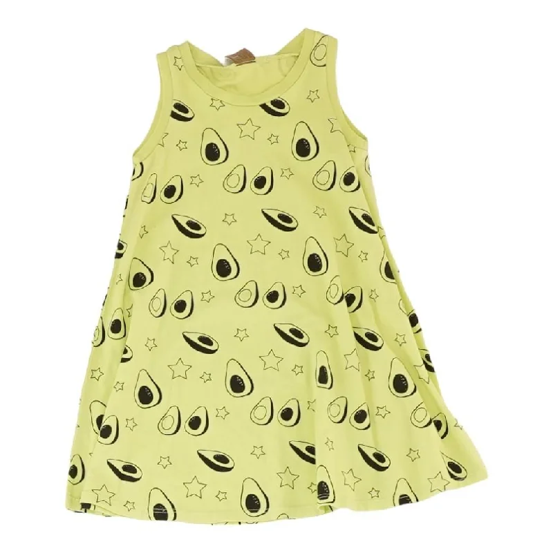 Neon Green Graphic Midi Dress Fashionable Fitted Midi Dress