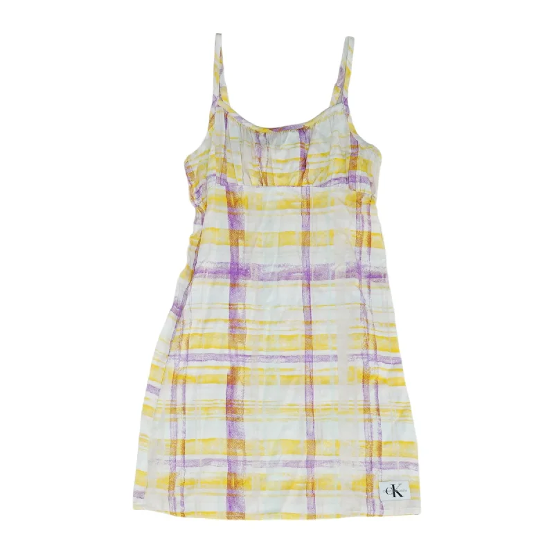 White Plaid Midi Dress Trendy Bodycon Midi Dress