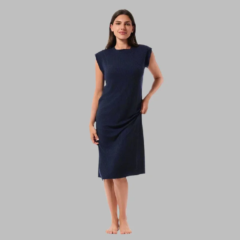 AVERY SLEEVELESS MIDI DRESS Fashionable One-Shoulder Midi Dress