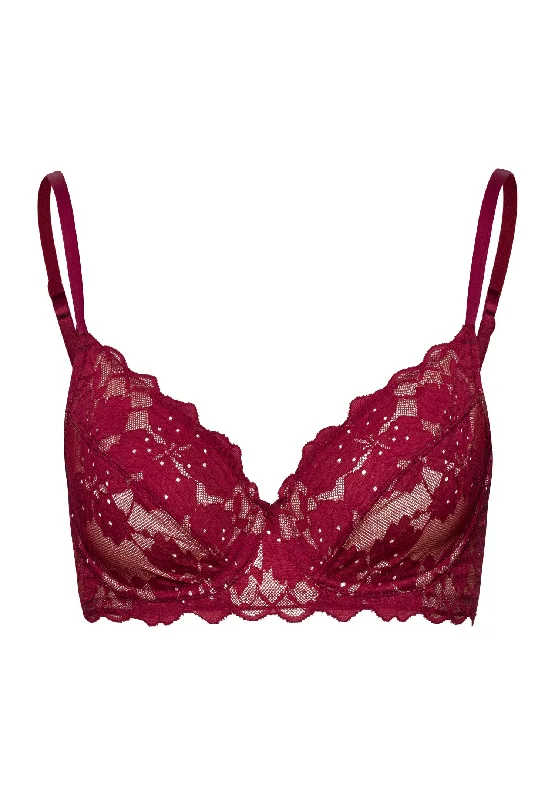 Anais Lace Underwire Bra | Deep Poppy 70904-2405 Seamless Sports Bra
