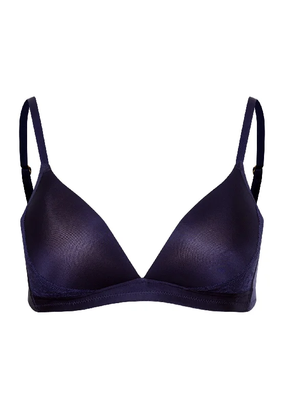 Eva Padded Soft Cup Bra | Evening Blue 70919-2621 Adjustable Bra Straps