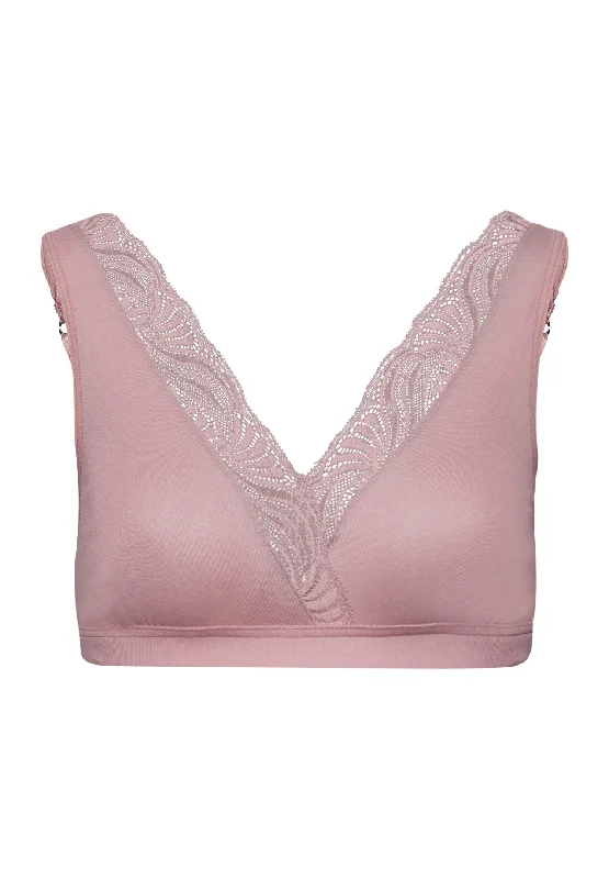 Cotton Delight Soft Cup Bra | Woodrose 71838-2312 Elegant Satin Bralette