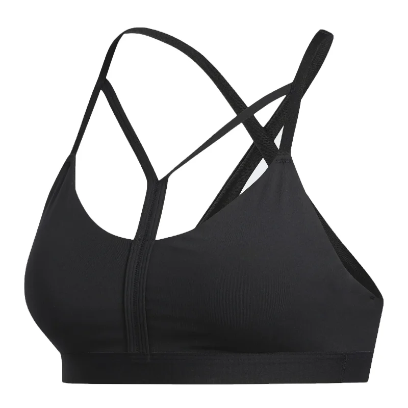 adidas Women's All Me Dynamic Sports Bra Black Trendy Lace Bra