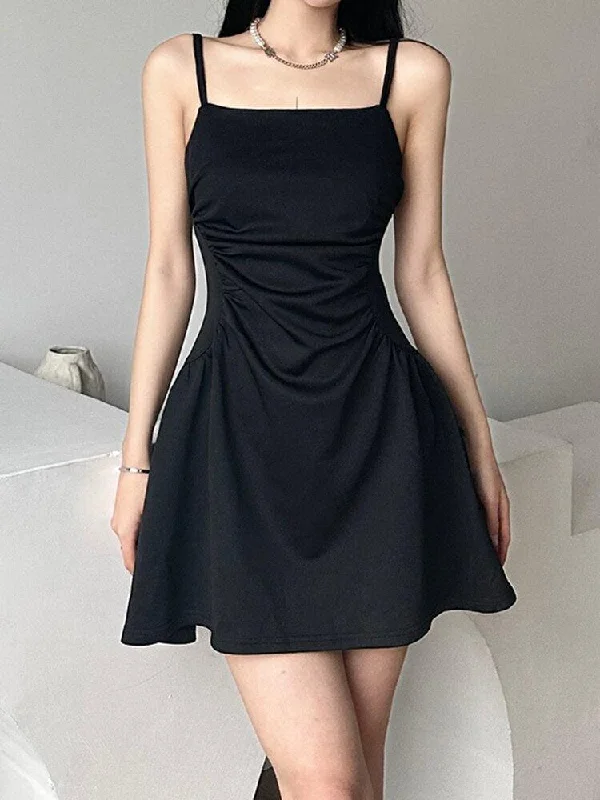 Black Sleeveless Mini Dress Classic Black Mini Dress