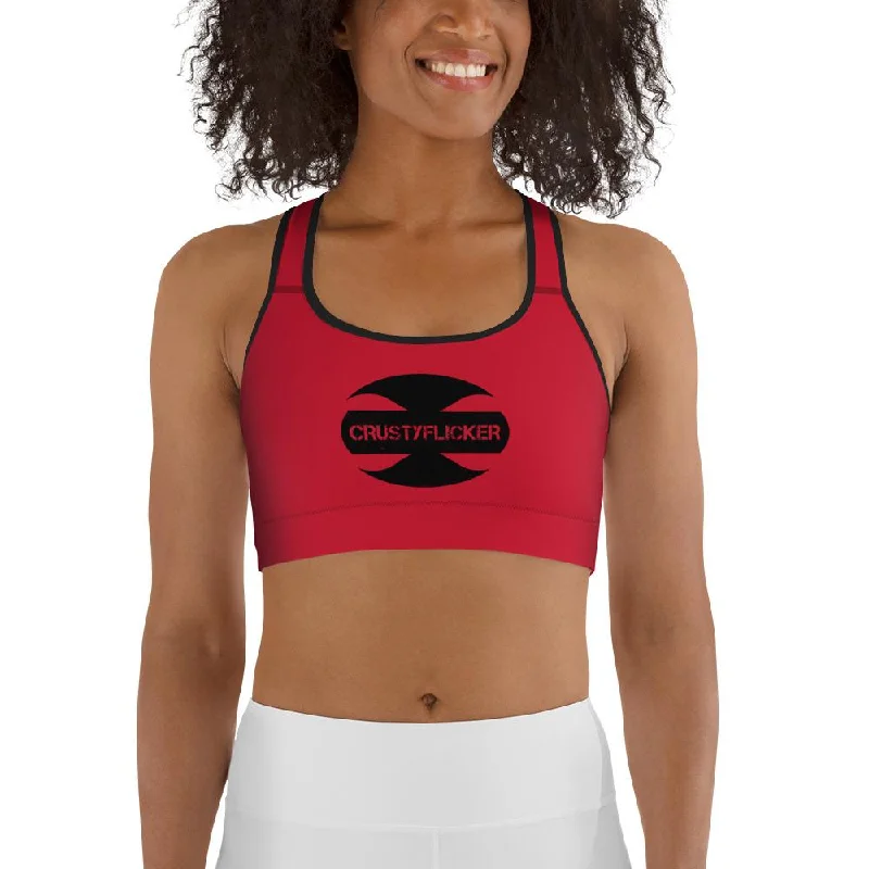 CRUSTYFLICKER Zen - Sports Bra (red) Chic Lace Underwear