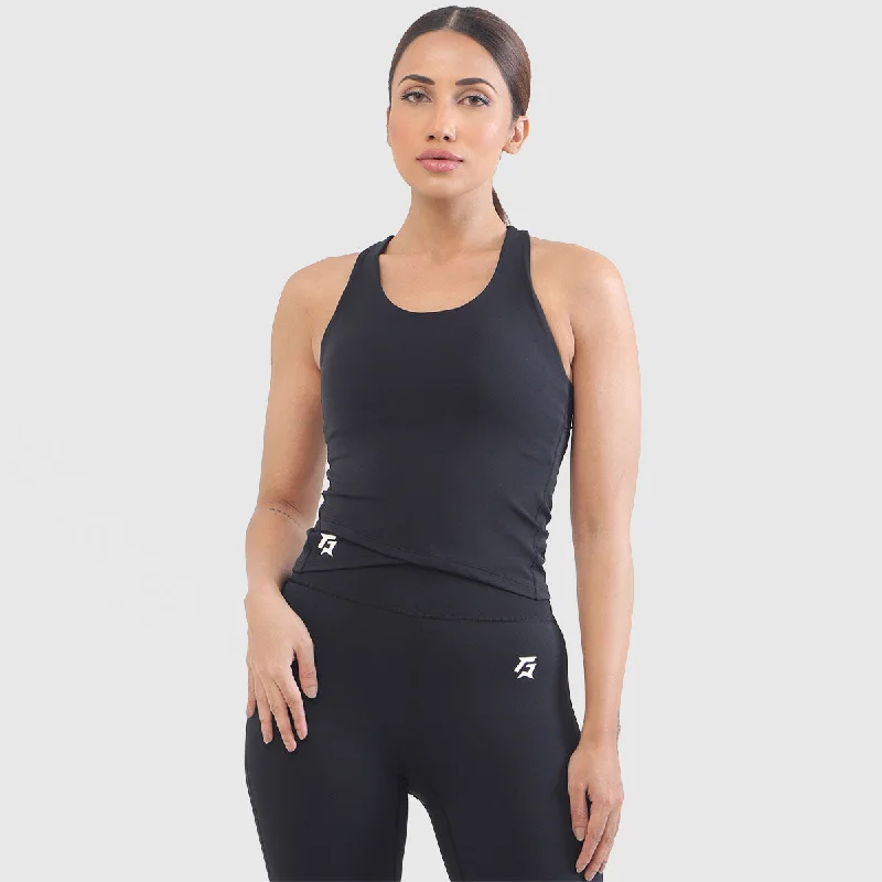 Curvet Sports Bra (Black) Wireless Lace Bra
