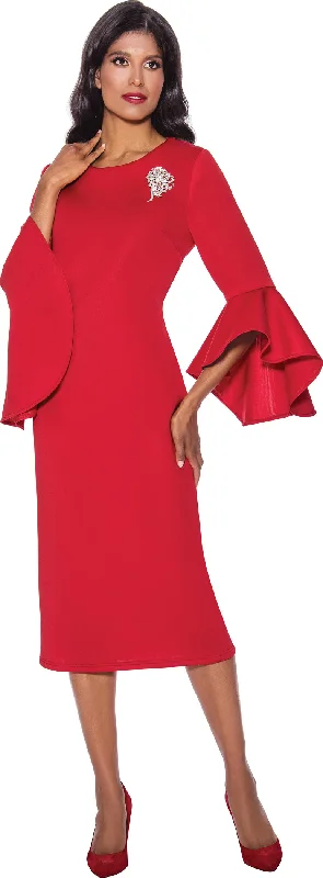 Divine Apparel DN12081W Plus Size Fitted Cocktail Midi Dress Elegant Faux Wrap Midi Dress