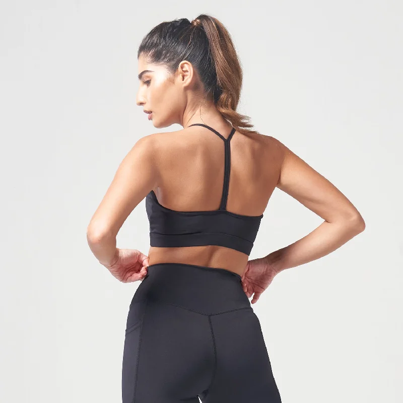 Essential Low Impact Bra - Black Supportive Sports Bra