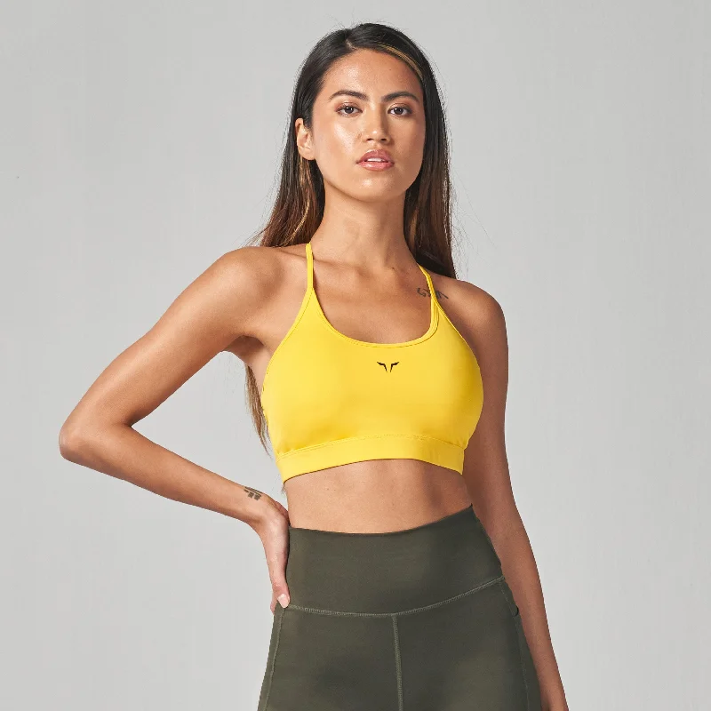 Essential Low Impact Bra - Yellow Contour Bra Style