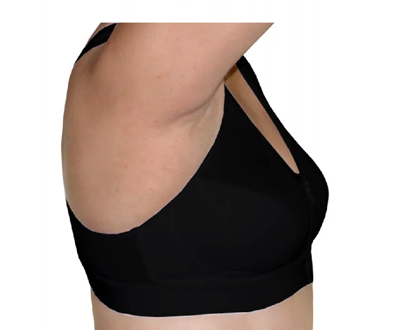 Front Zip T-Back Bra - Plus Smooth Push-Up Bra