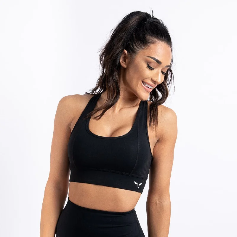 Hera Performance Bra - Black Soft Lace Bra