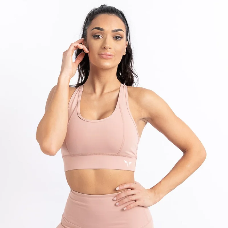 Hera Performance Bra - Blush Full Coverage Bralette