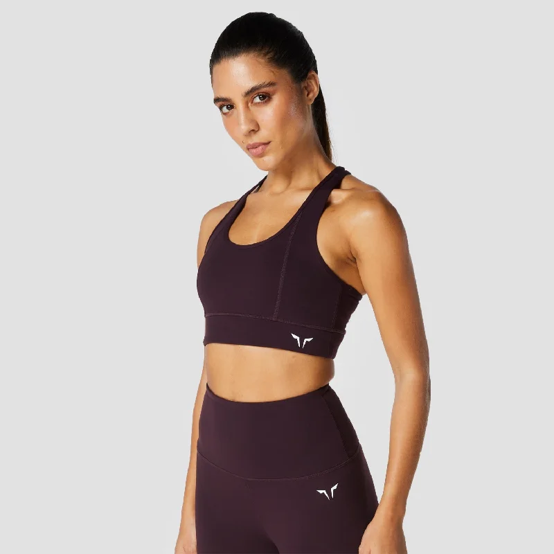 Hera Performance Bra - Burgundy Seamless Fit Bra