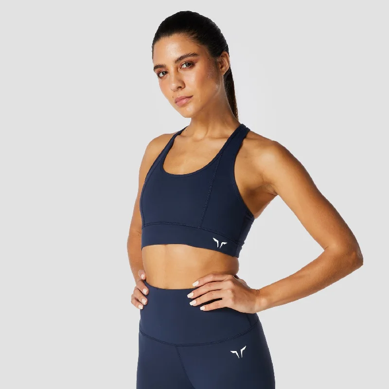 Hera Performance Bra - Navy Soft Cotton Bra