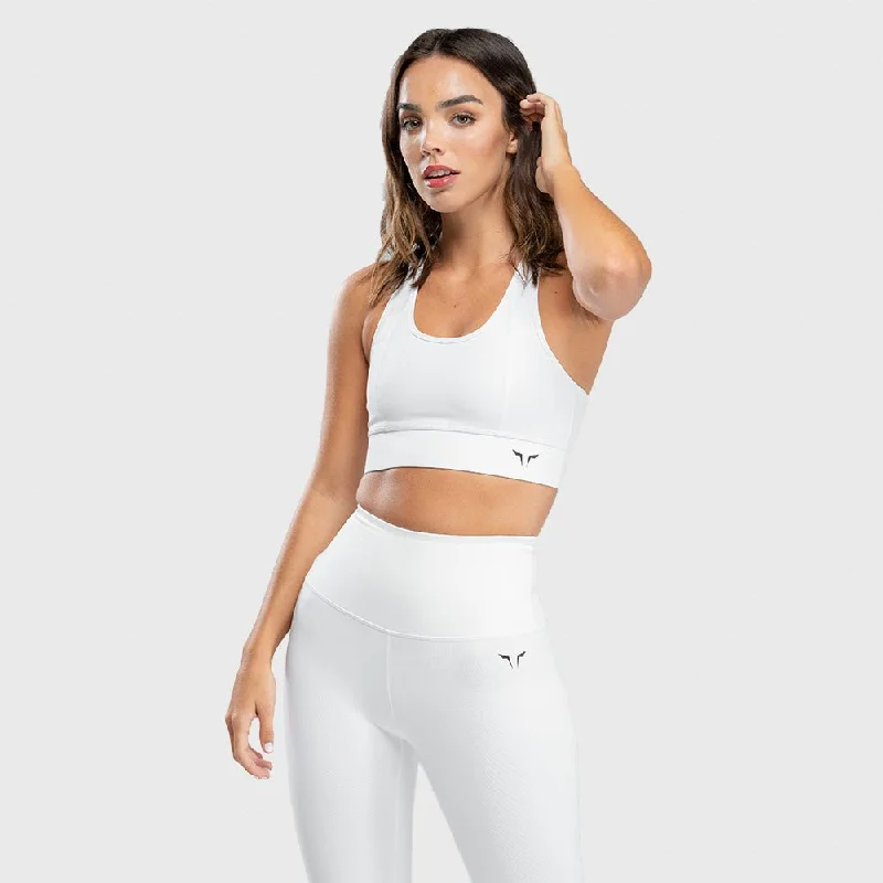 Hera Performance Bra - White Fashionable Push-Up Bra