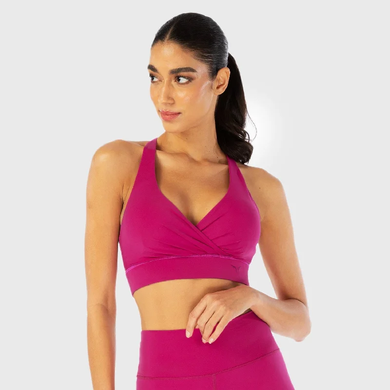 Infinity Adjustable Wrap Bra - Festive Fuchsia Seamless Push-Up Bra