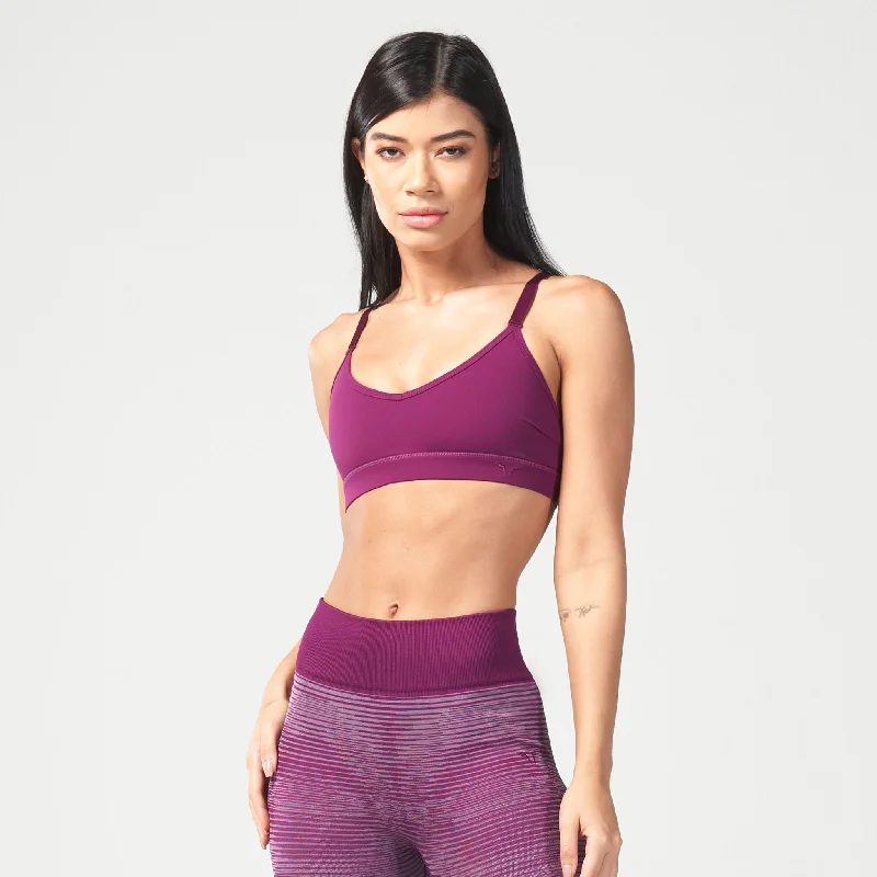 Infinity Luna Bra - Dark Purple Comfortable Active Bra