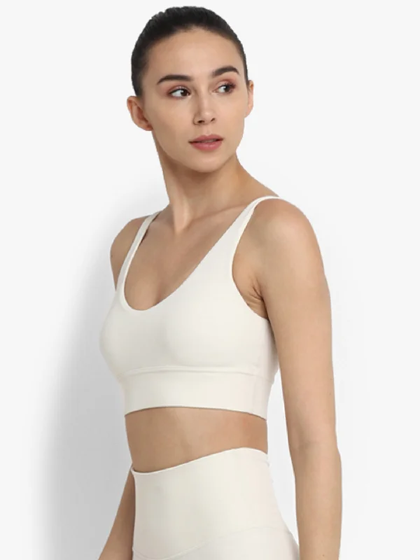 Ivory Inspire Sports Bra Soft Cup Bralette