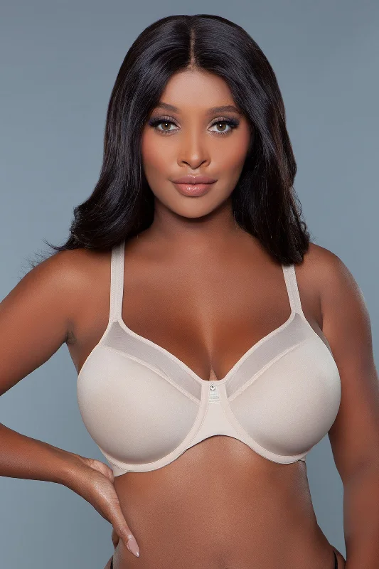 Larger Size Kristy Convertible Underwire Full Coverage Bra Soft Lace Bralette
