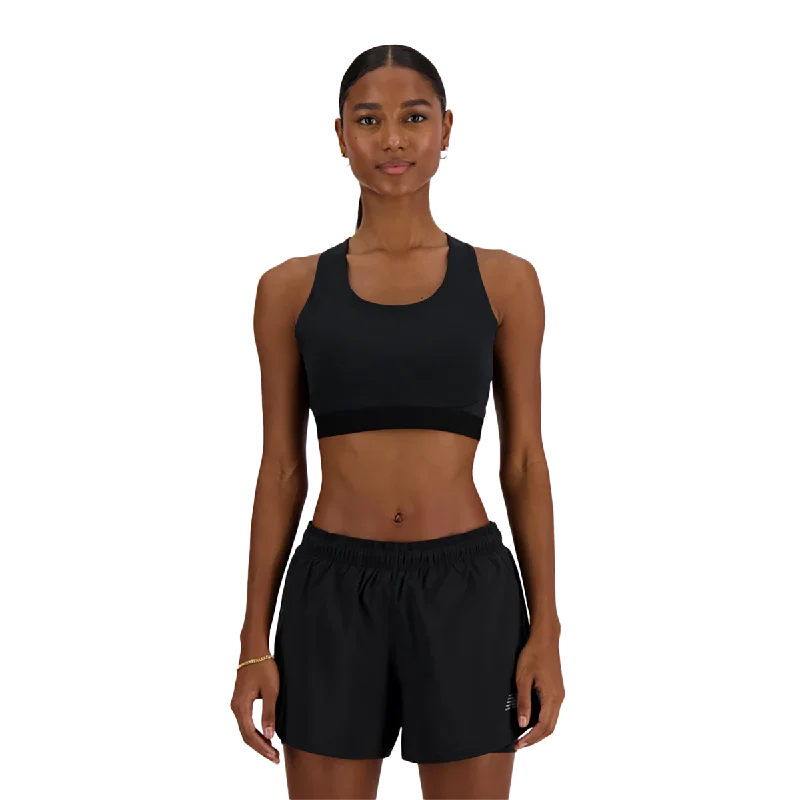 New Balance Sleek Medium Support Pocket Sports Bra Sexy Underwire Bra