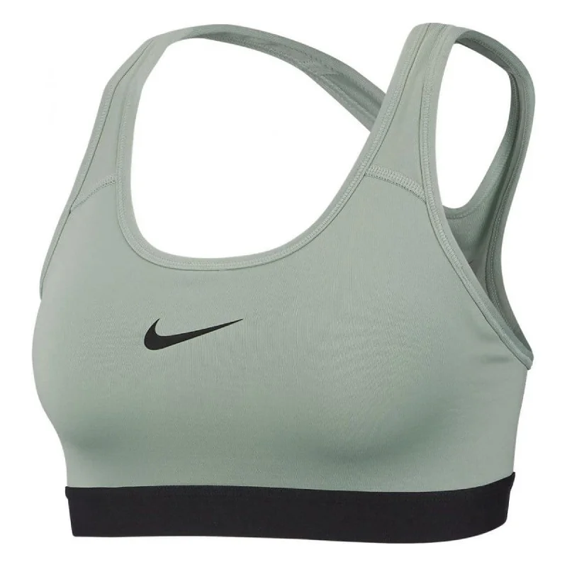 Nike Women's Pro Classic Padded Sports Bra Pistachio/Black Push-Up Padded Bra