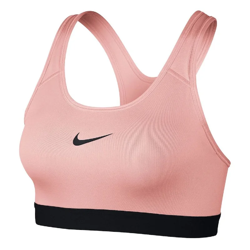 Nike Women's Pro Classic Padded Sports Bra Storm Pink/Black Supportive Cotton Bra