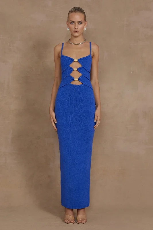 NORMANI MIDI DRESS - ROYAL Fashionable Shift Midi Dress