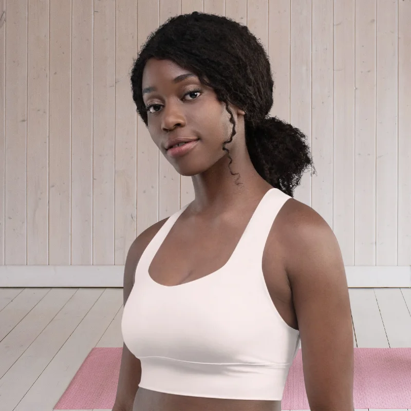 Pale Pink Sports Bra | Pretty in Pink Sports Bra, lioness-love Sporty Compression Bra