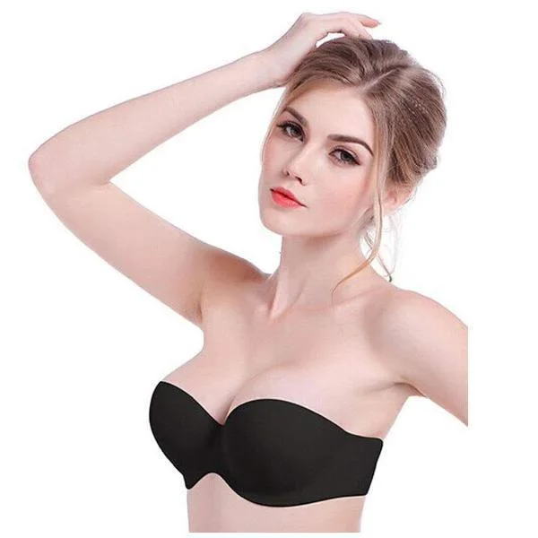 Push-up Stick On Strapless Stick On Bra Soft Mesh Bra