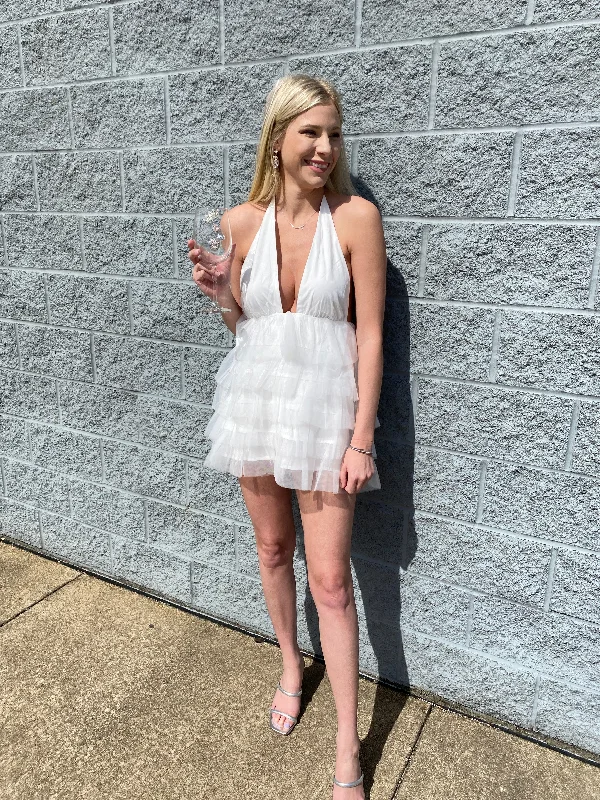 Rosalind - A Tiered Ruffle Mini Dress Fashionable Party Mini Dress