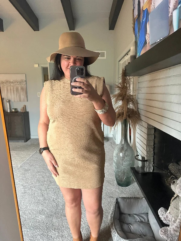 Explore More Collection - Round Neck Cap Sleeve Mini Dress Comfortable Boho Mini Dress