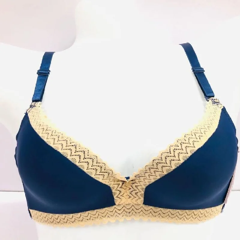 Solid Color Full Coverage Under Wired Bra with Lace Sexy Deep Neck Bra For Women Multi-Way Bra Design