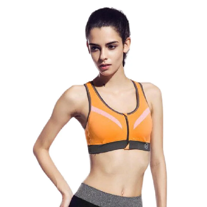 Sports Bra Front Zipper Sports & Yoga Bra Best for Gym Sports Activities Push-Up Wireless Bra Sports Bra Front Zipper Sports & Yoga Bra Best for Gym Sports Activities Push-Up Wireless Bra