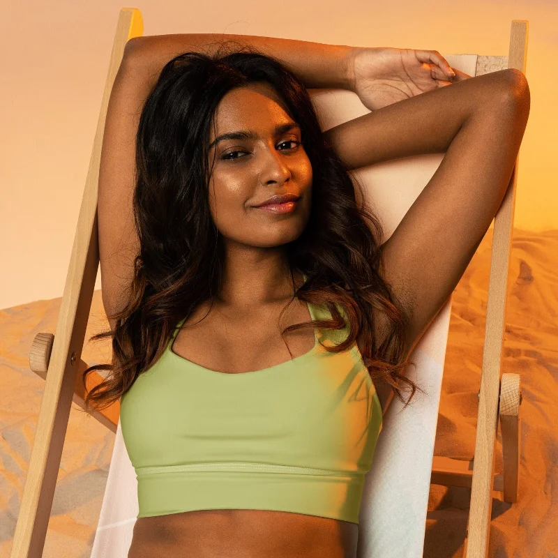 Summertime Lime Sports Bra | Fitness Bra, lioness-love Floral Lace Bra