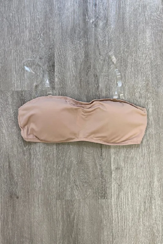 TotalSTRETCH Bandeau Padded Convertible Bra - Nude Adjustable Back Bra