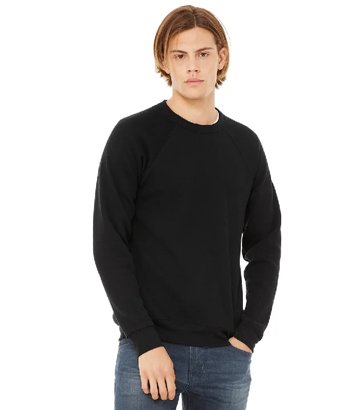 Bella + Canvas Unisex Sponge Fleece Crew Neck Sweatshirt Black Hoodie with Gradient Ombre Colorful