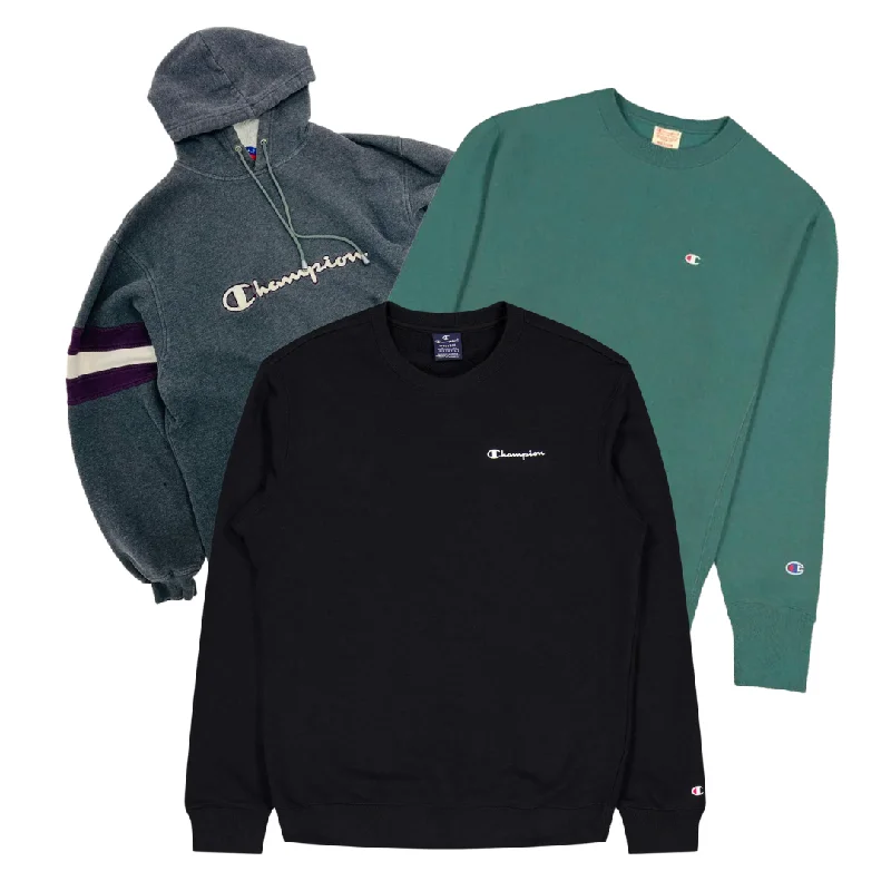50x CHAMPION SWEATSHIRTS/HOODIES Hoodie with Cropped Fit Short Trendy