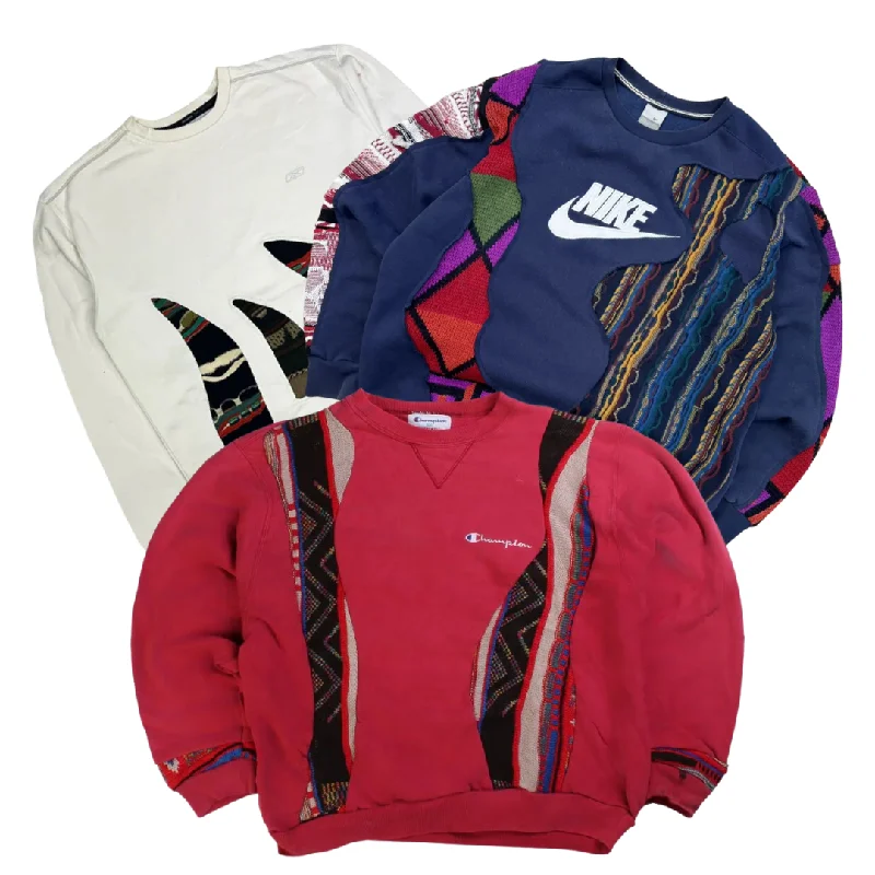 50x COOGI STYLE BRANDED REWORK SWEATSHIRTS Hoodie with Bell Sleeves Flared Feminine