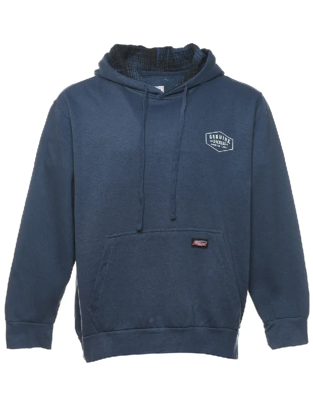 Dickies Hooded Sweatshirt - L Hoodie with Hem Contrast Bold Stylish