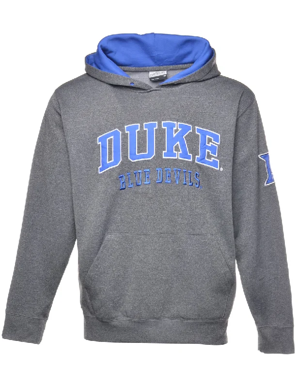 Duke Blue Devils Printed Hoodie Sweatshirt - M Hoodie with Illustration Artistic Creative