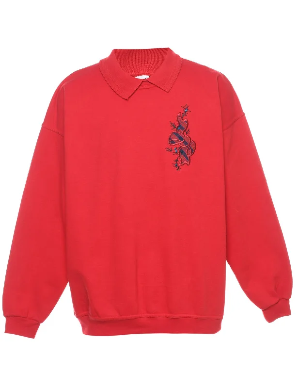 Festive Season Christmas Sweatshirt - L Hoodie with Hem Ribbing Snug Secure