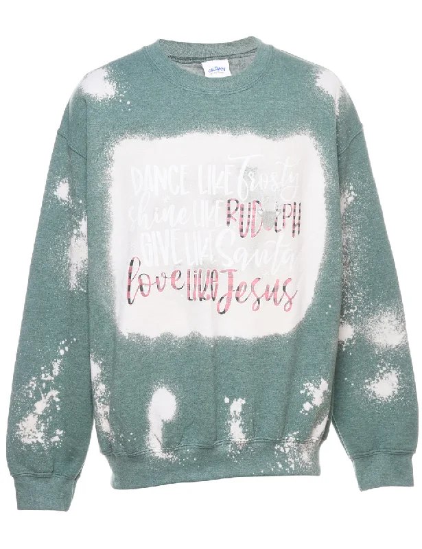 Festive Season Christmas Sweatshirt - M Hoodie with Reflective Safety Nightwear