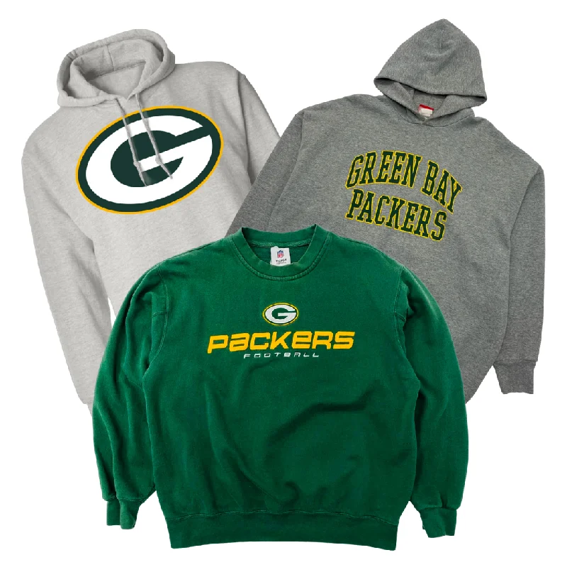 30x GREEN BAY PACKERS SWEATSHIRTS Hoodie with Ribbed Neckline Snug Warm