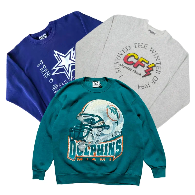 50x LEE EMBROIDERED/PRINTED SWEATSHIRTS Hoodie with Mock Neck Collared Structured