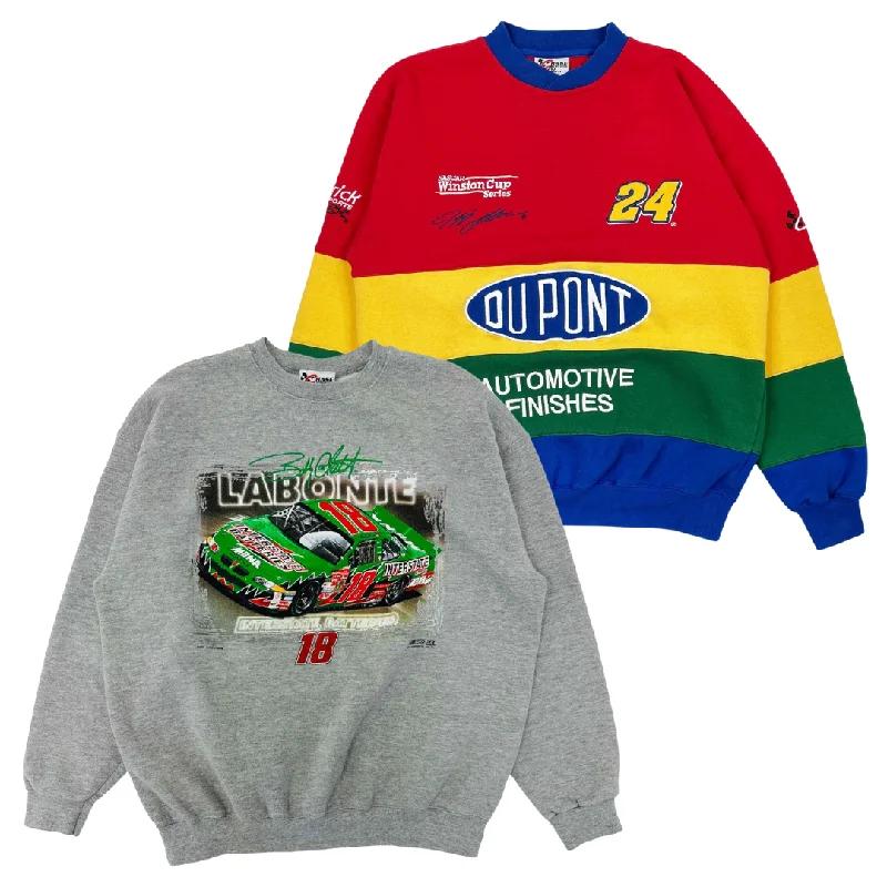 25x NASCAR SWEATSHIRTS Hoodie with Hidden Zipper Minimalist Clean